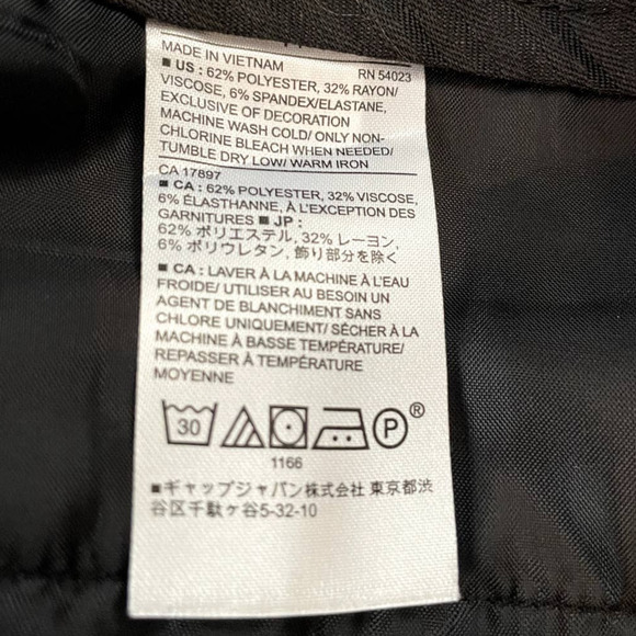 Banana Republic Pants Black Ryan Fit Contrast Side Stripe Trouser Size 14 - Picture 8 of 16